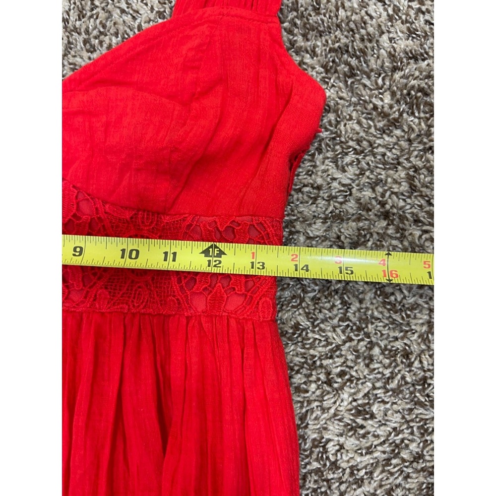 Free People Dress Women's 6 Rhapsody Crochet Lace Boho Fairy Western Maxi Dress - Picture 16 of 16